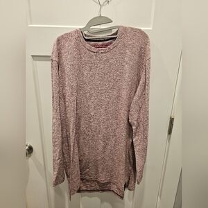 Young & Reckless Men’s XL Heather Burgundy Crew Neck Sweatshirt Long Sleeve